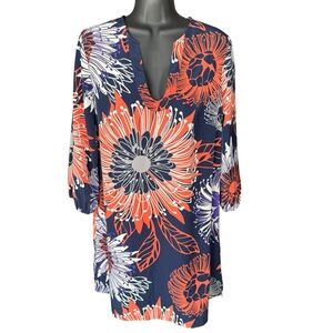Manuhealii tunic dress midi polyester roomy size Small